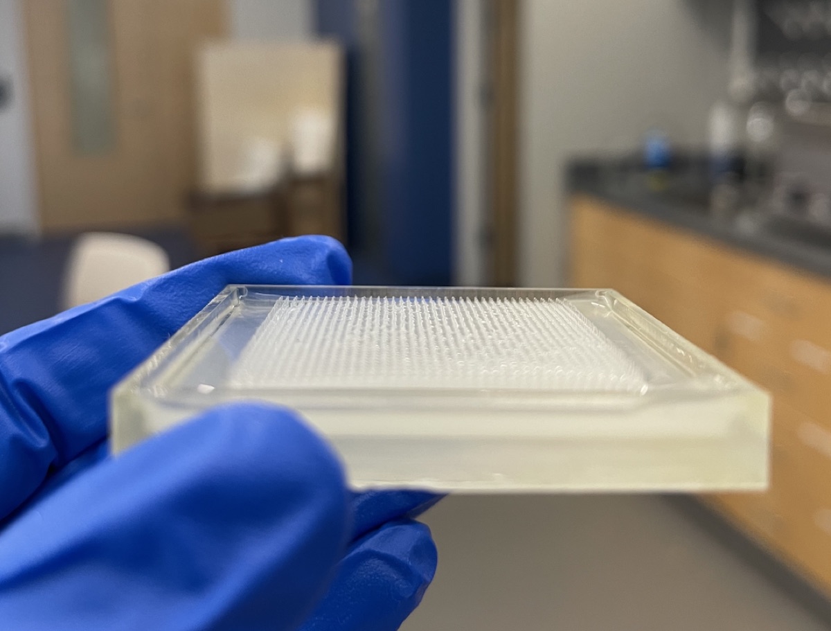 Engineered template for fractional cryotherapy